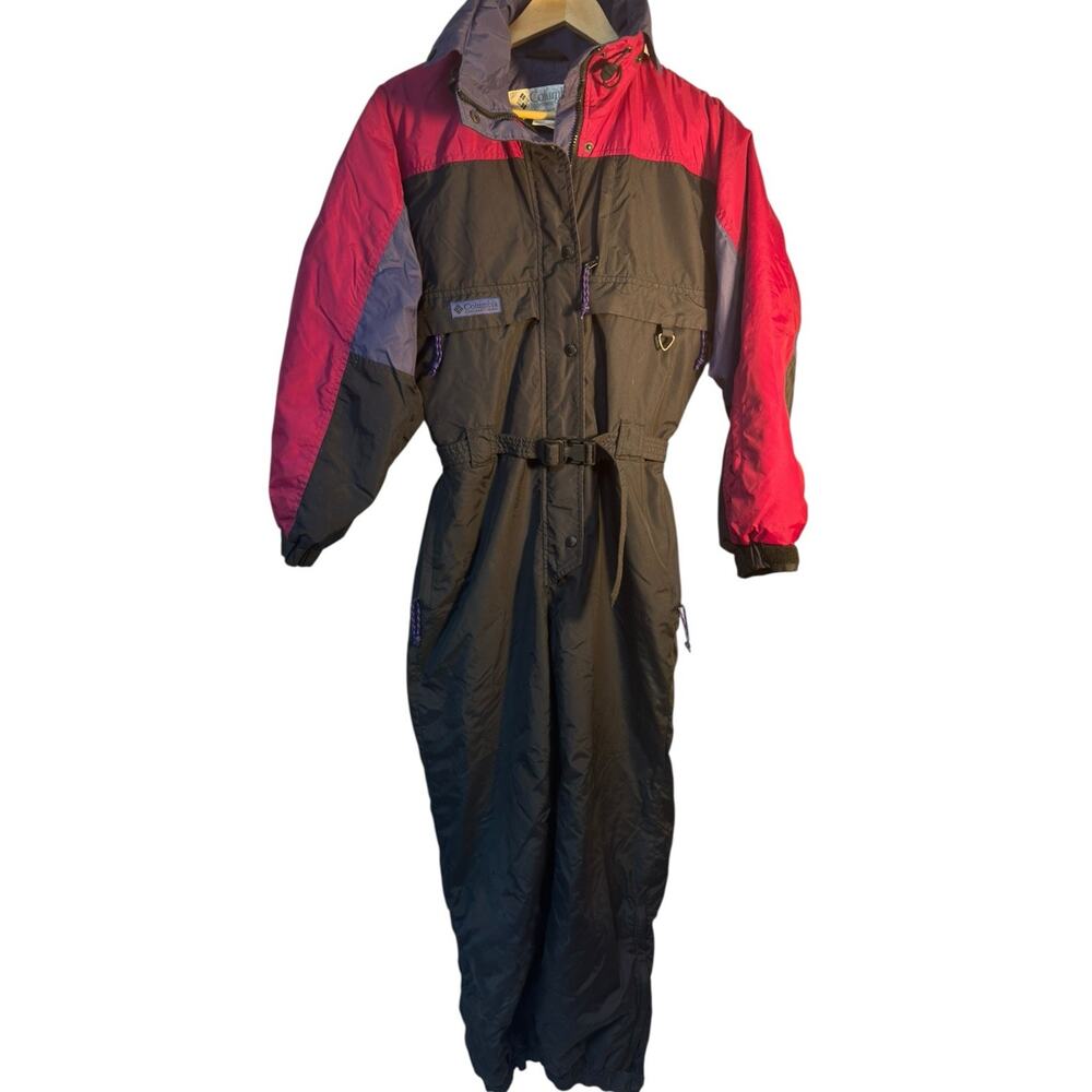 Columbia Sportswear Vintage 90s Women’s Ski Snowsuit One Piece‎ Hooded M